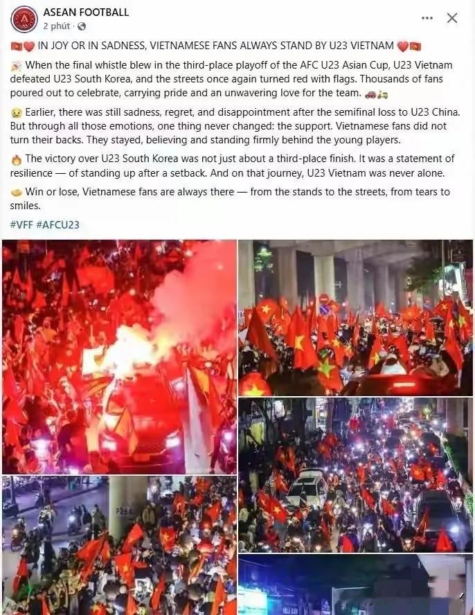 我原以为中国人是全亚洲最热爱足球的，但看到越南球迷，我沉默了！踢个亚洲杯，