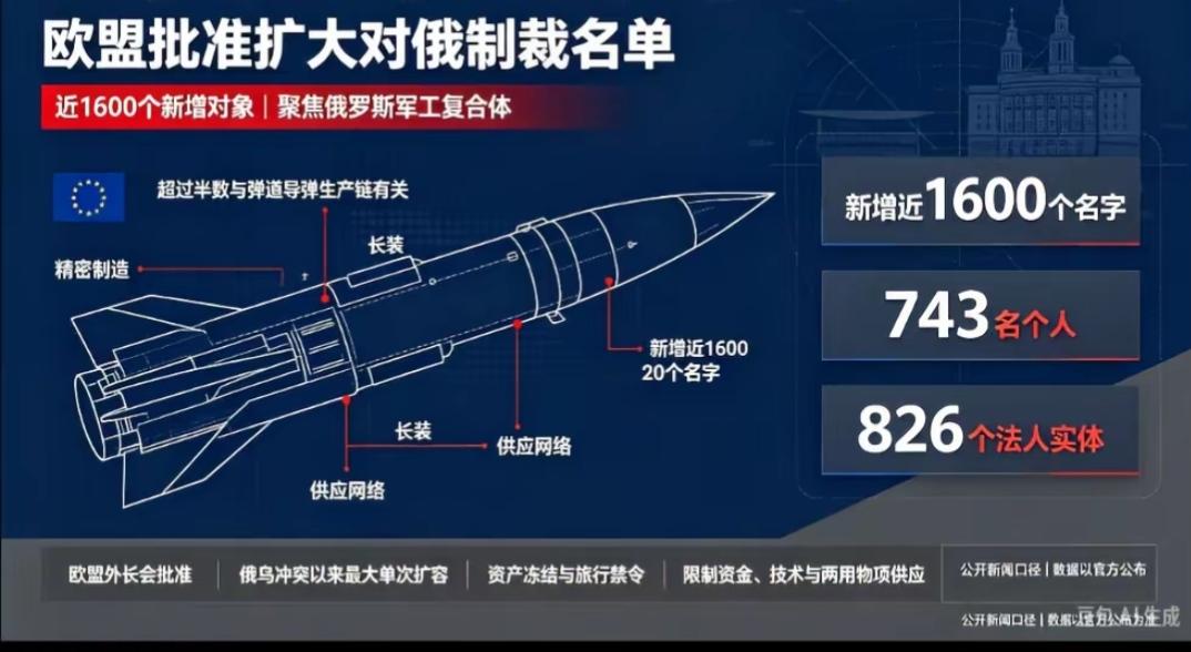 态度坚定，还是欧盟。10月12日，欧盟外长会议推出一项包含1600名个人和实体