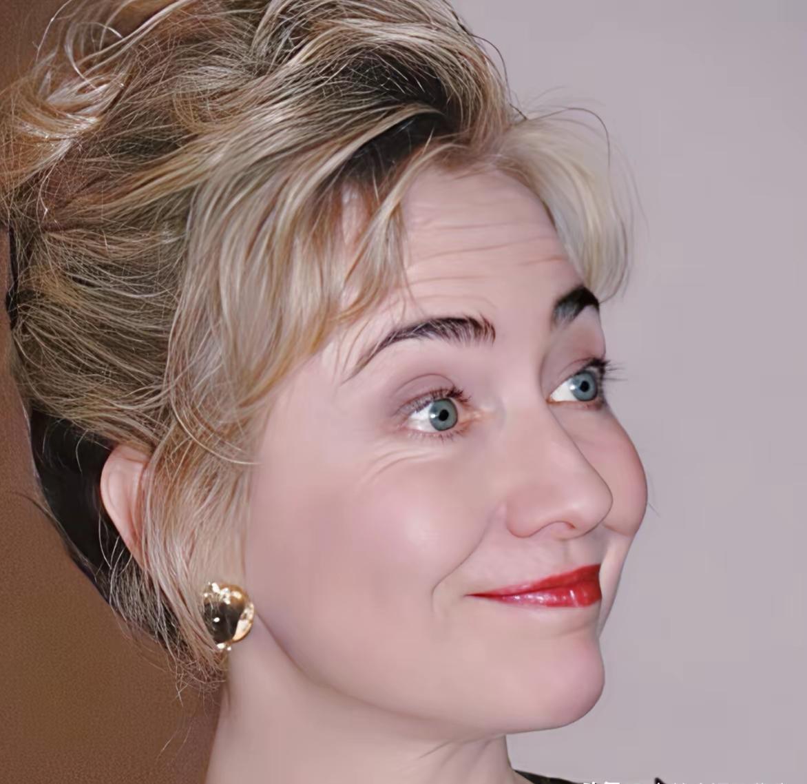 希拉里这颜值、这时尚，也不输欧洲的王妃们吧！就算此时的希拉里，已经年过半百，但