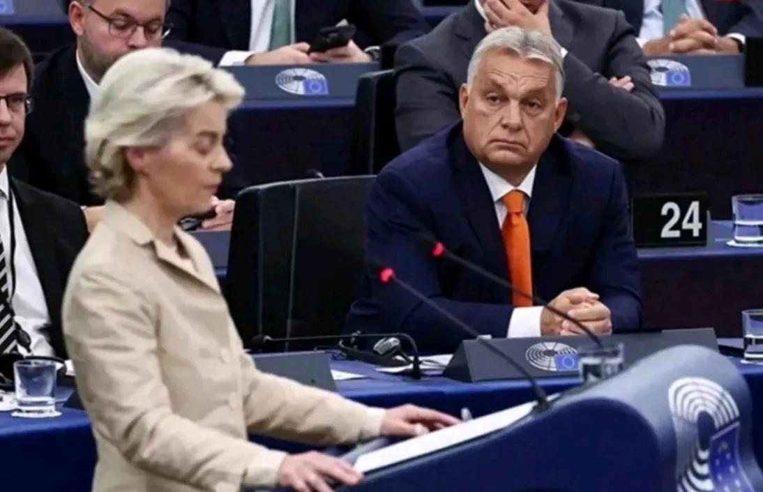 欧洲新闻网报道，当地时间22日，由匈牙利总理欧尔班，在欧洲议会发起的，针对欧盟委