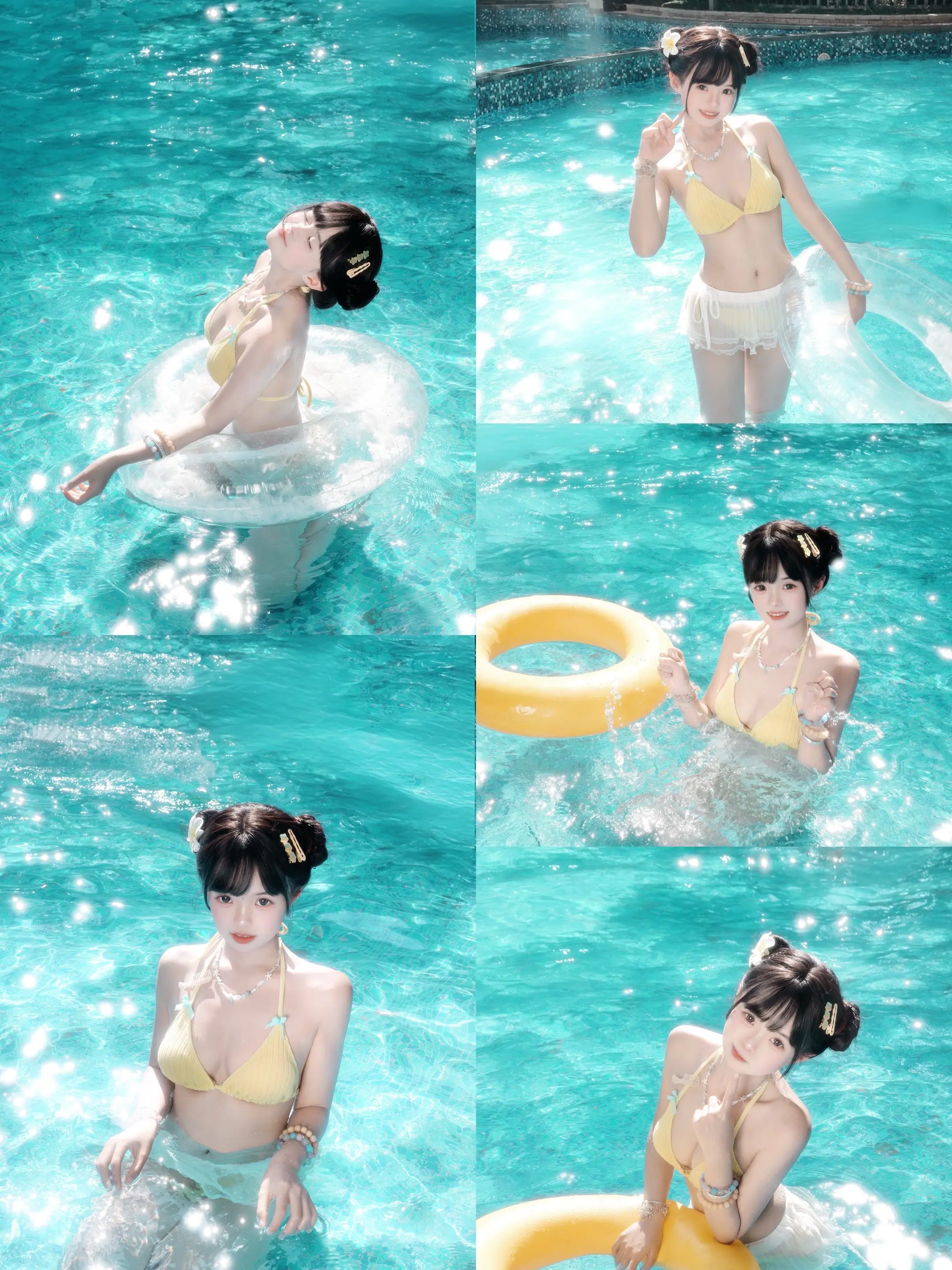 泳池写真又可以拍啦 389一组嗷～