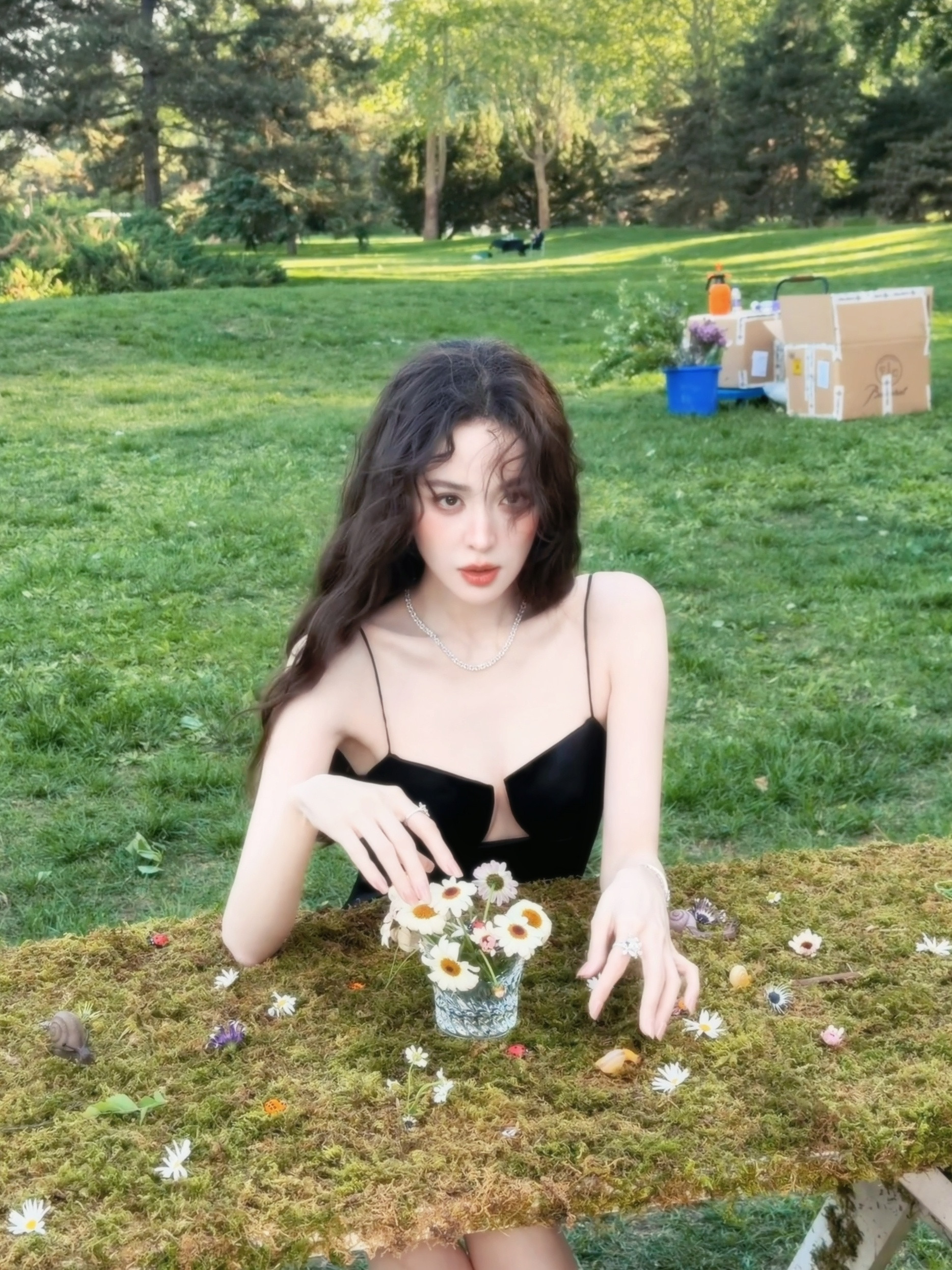 娜扎小黑裙张张神图💥🥵