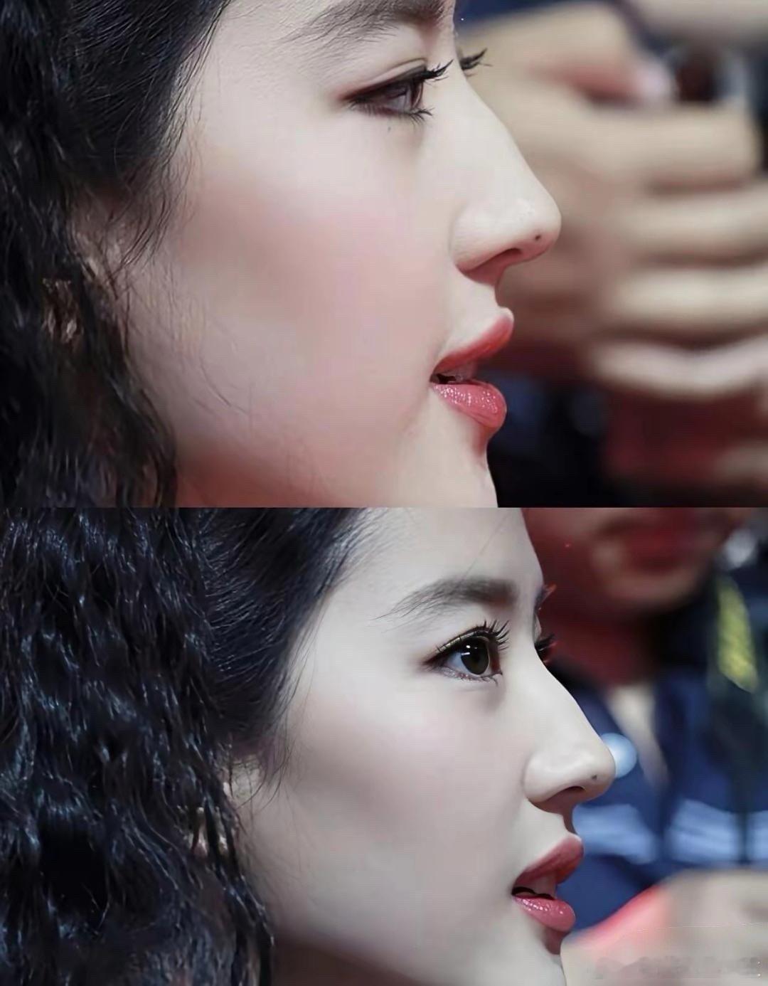 刘亦菲居然没用假睫毛，只是刷了睫毛膏。