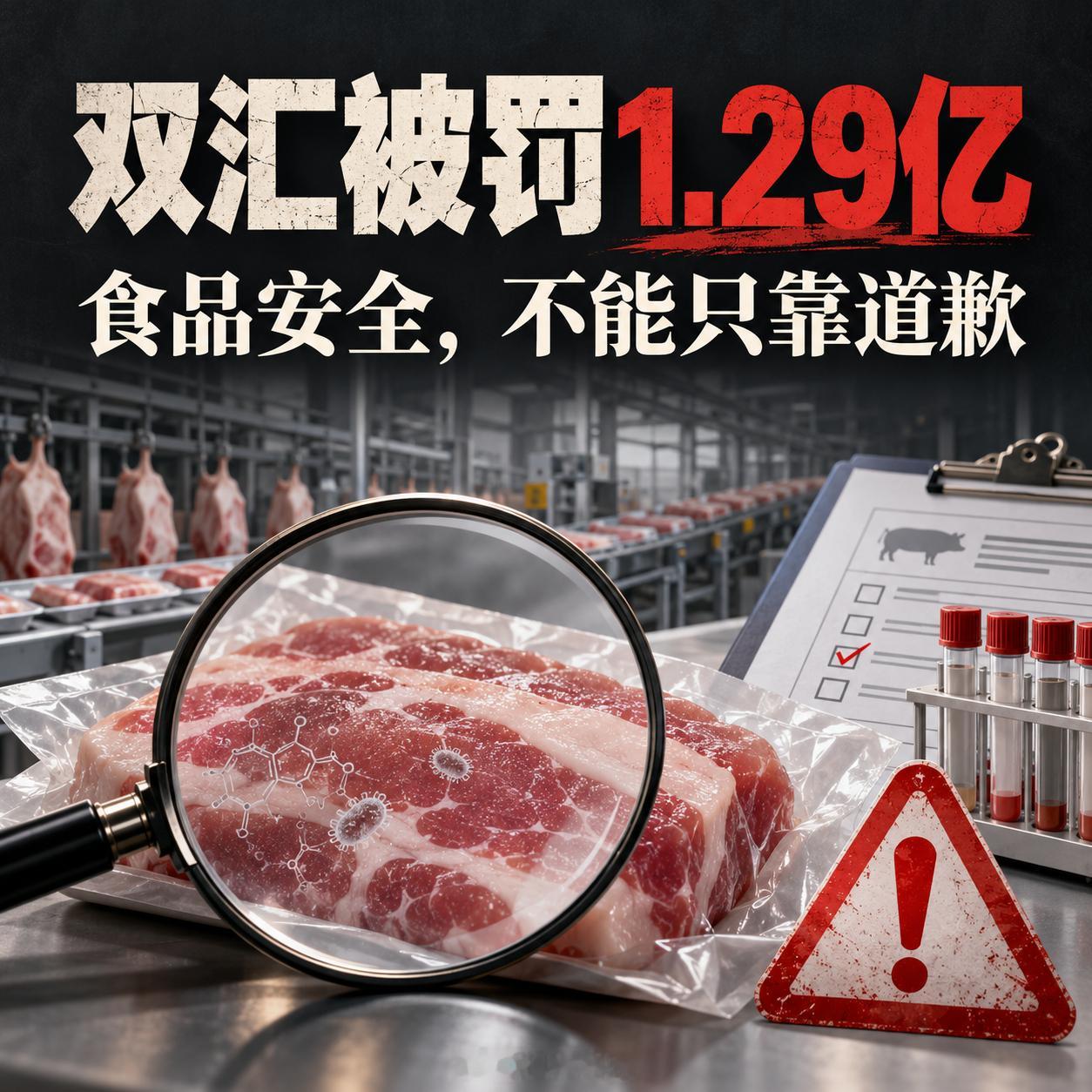 #双汇被罚1.29亿#这1.29亿元并不是双汇公司的单纯一张罚单，是上市公司、控股子公司和4名高管的