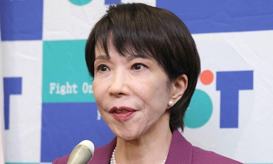 日本政坛右翼代表人物之一高市早苗的竞选口号是：Japanisback！这日