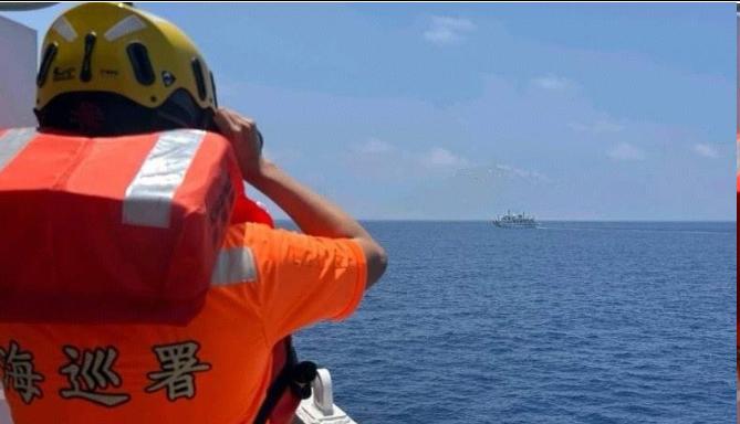 我舰奉命撞你舰？台海巡和大陆海警东沙对峙，台中舰居然开足马力冲锋6月27日上