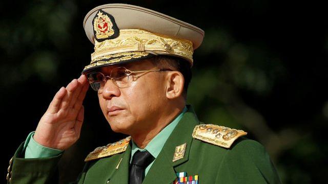 敏昂莱缅甸国防军总司令部2日夜宣布成立国家管理委员会,国防军总