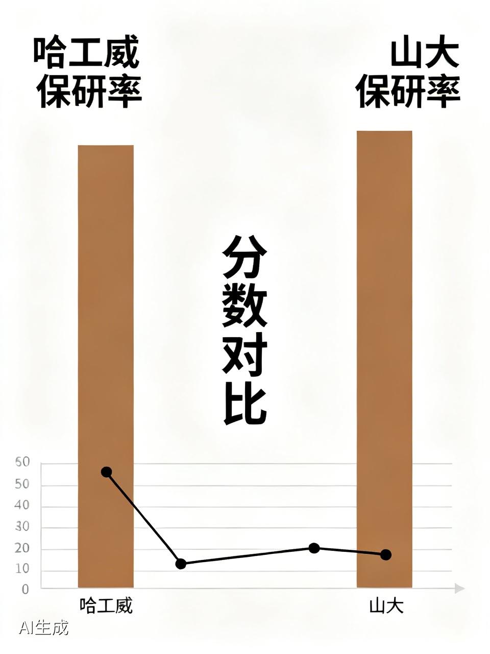 哈工大威海校区的保研率才不到20%，太低了。山大的分数线远低于哈工威，保研率却达