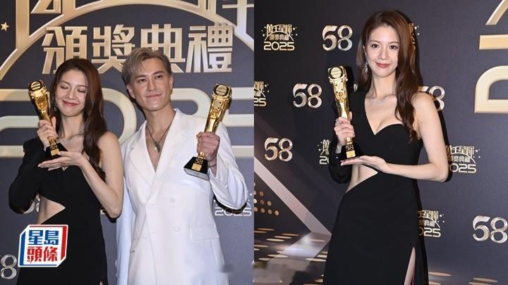 星岛：万千星辉2025丨朱敏瀚陈晓华同框黑白配衬绝绯闻情侣唔夹口供夺“最佳衣着