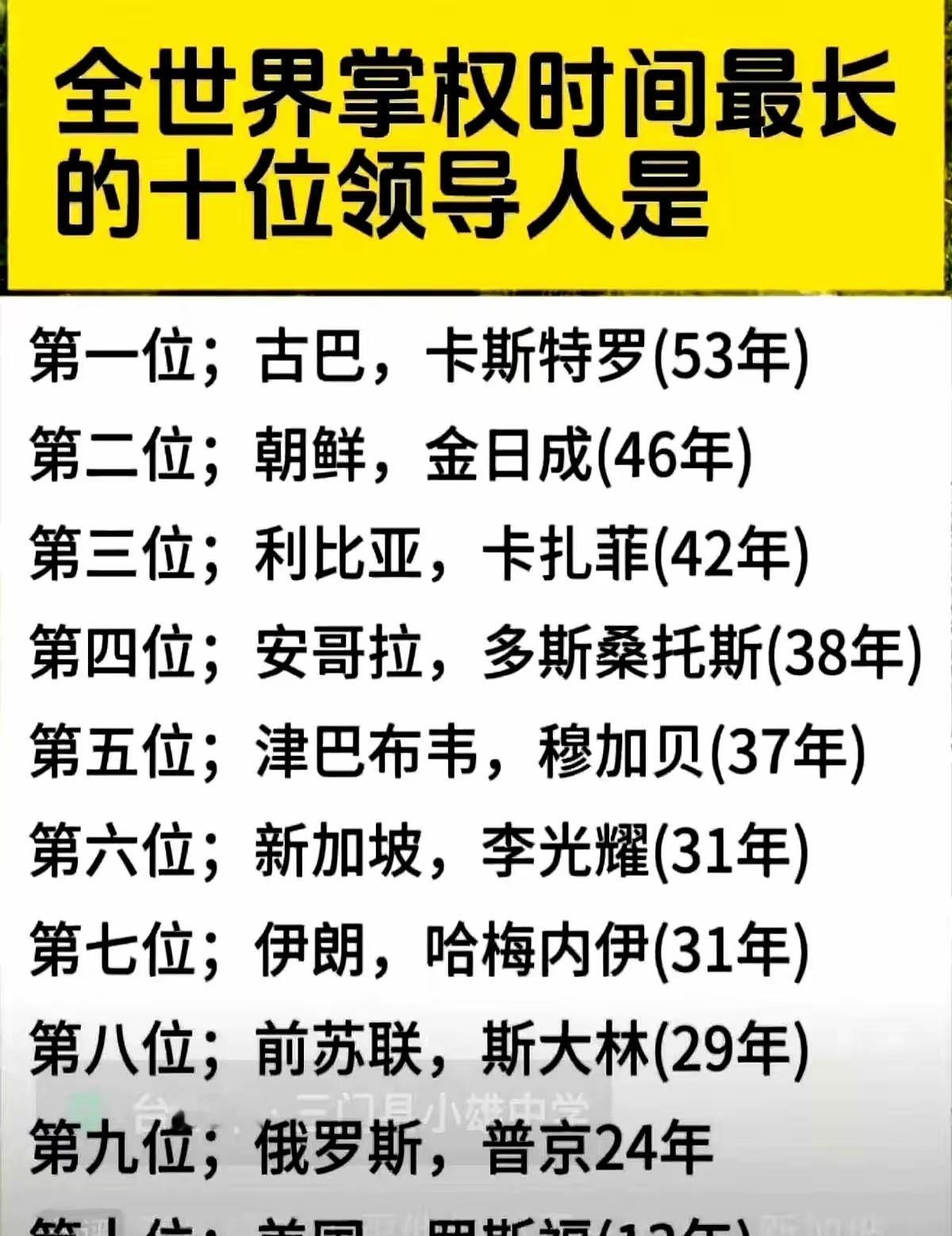 一个人长时间执政也可以成为发达国家，这就是新加坡。前总统李国耀在位31年，新加坡