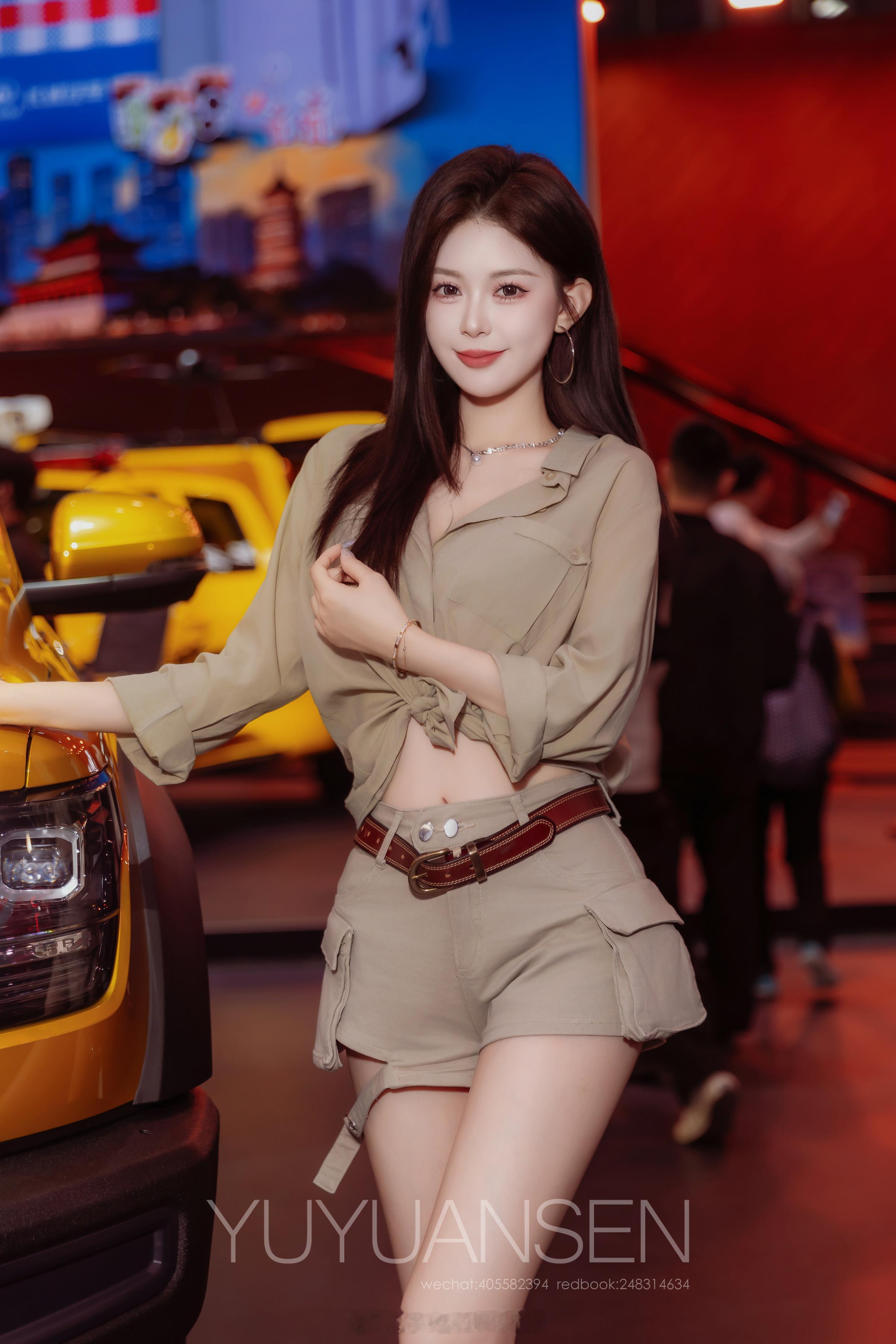 广州约拍宅男女神2025广州车展模特：秋琳美女如云车模抄送人像写真