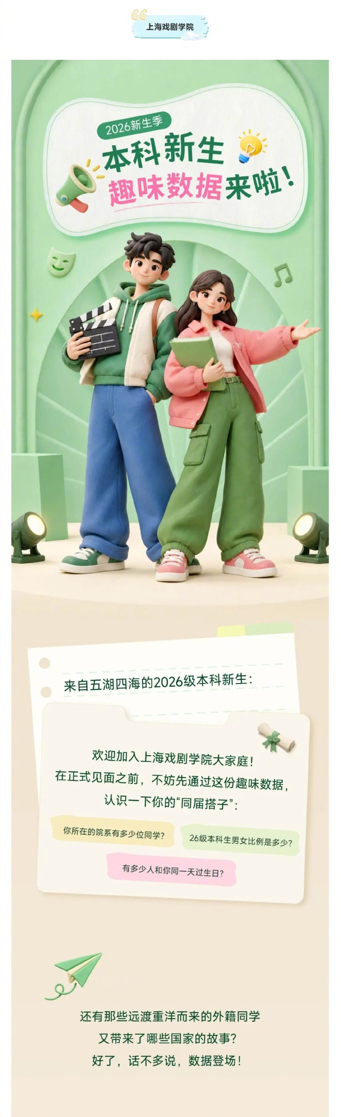 【上海2026级本科新生大数据公布】新学期如约而至，沪上多所高校迎来2026