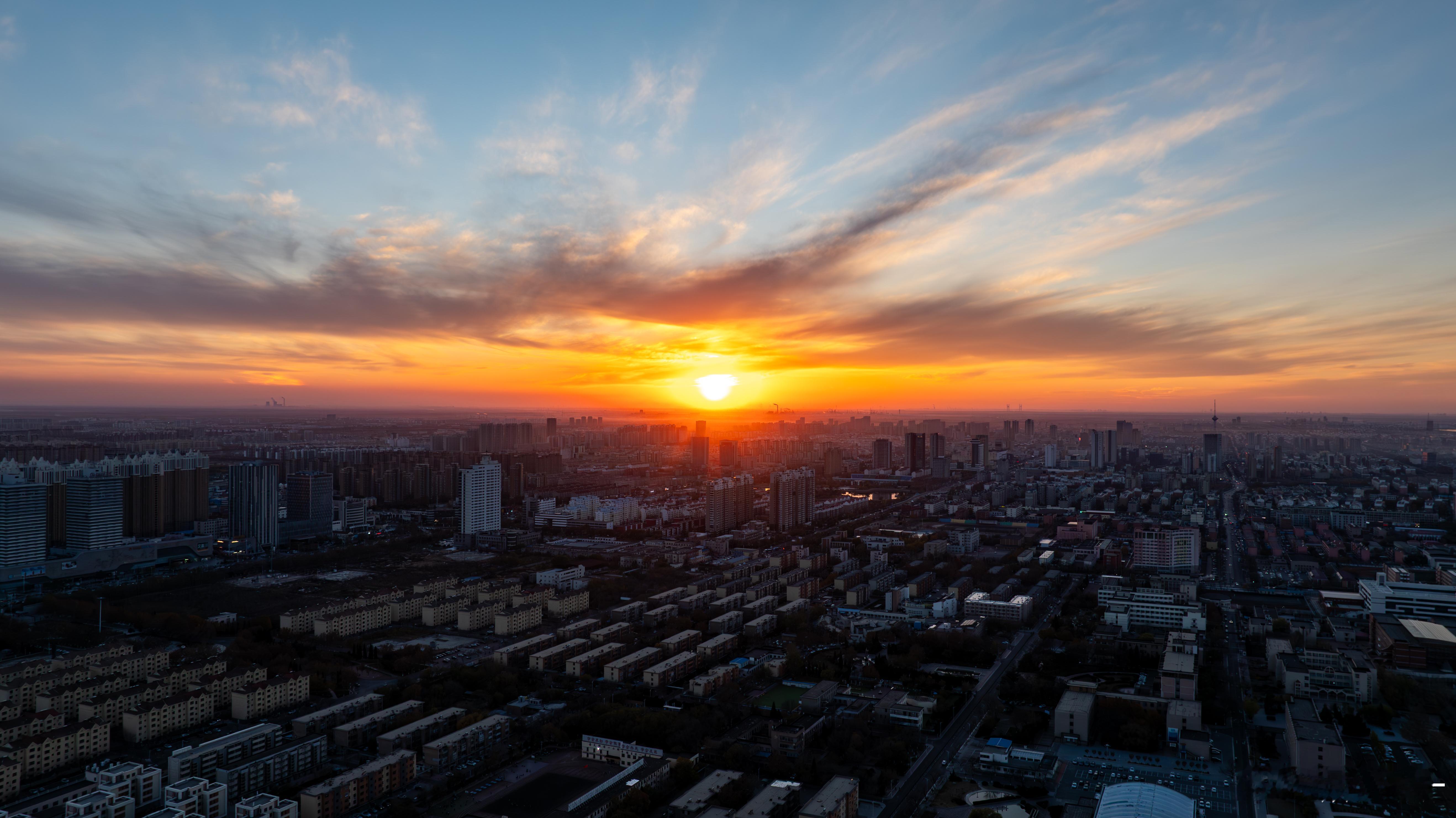 早上好朋友们补大家看看昨天的日落