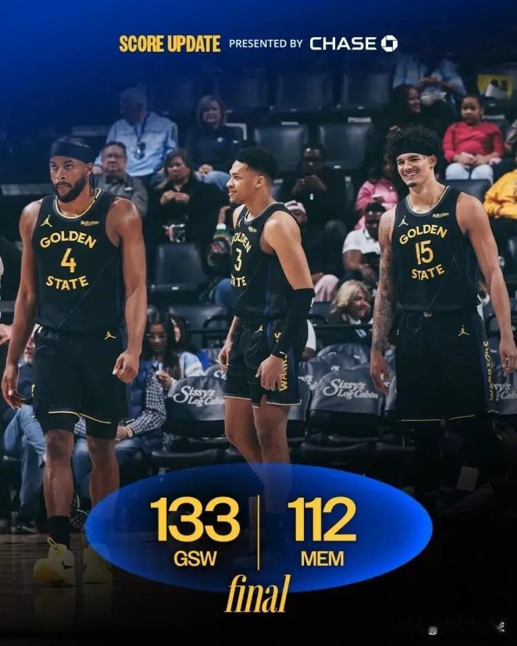 勇士官方真是太懂人情世故了！在今天勇士客场以133：112大胜灰熊的赛后，勇士官