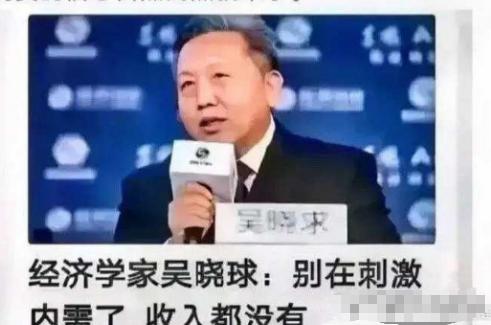 “这才是真专家！”经济学家吴晓求教授直接点破：“老百姓收入都没增加，还一个劲儿喊