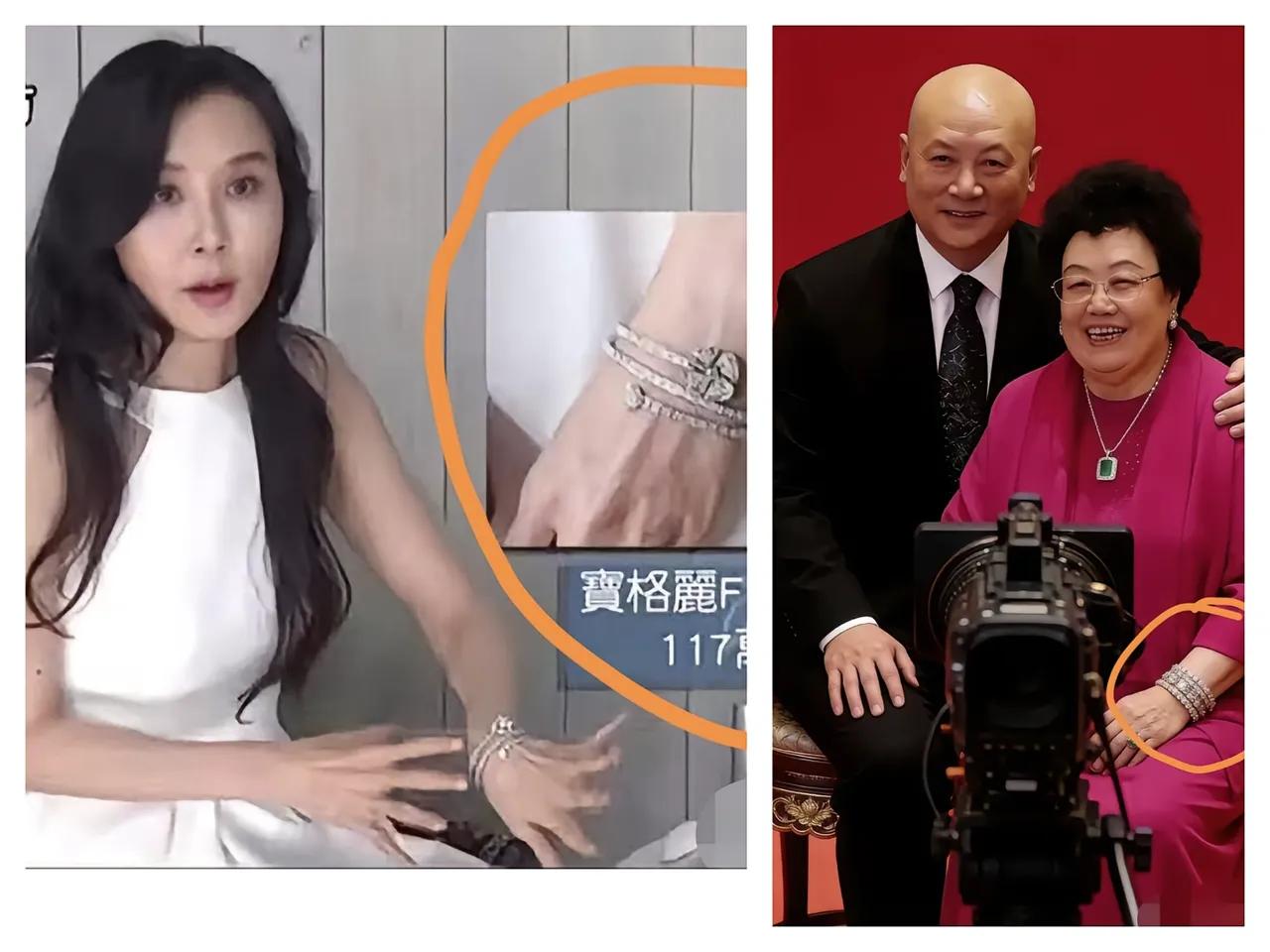 果真是贫穷限制我的想象，有钱人买东西是真壕啊!。萧蔷上浪姐戴的那条钻石手链，看