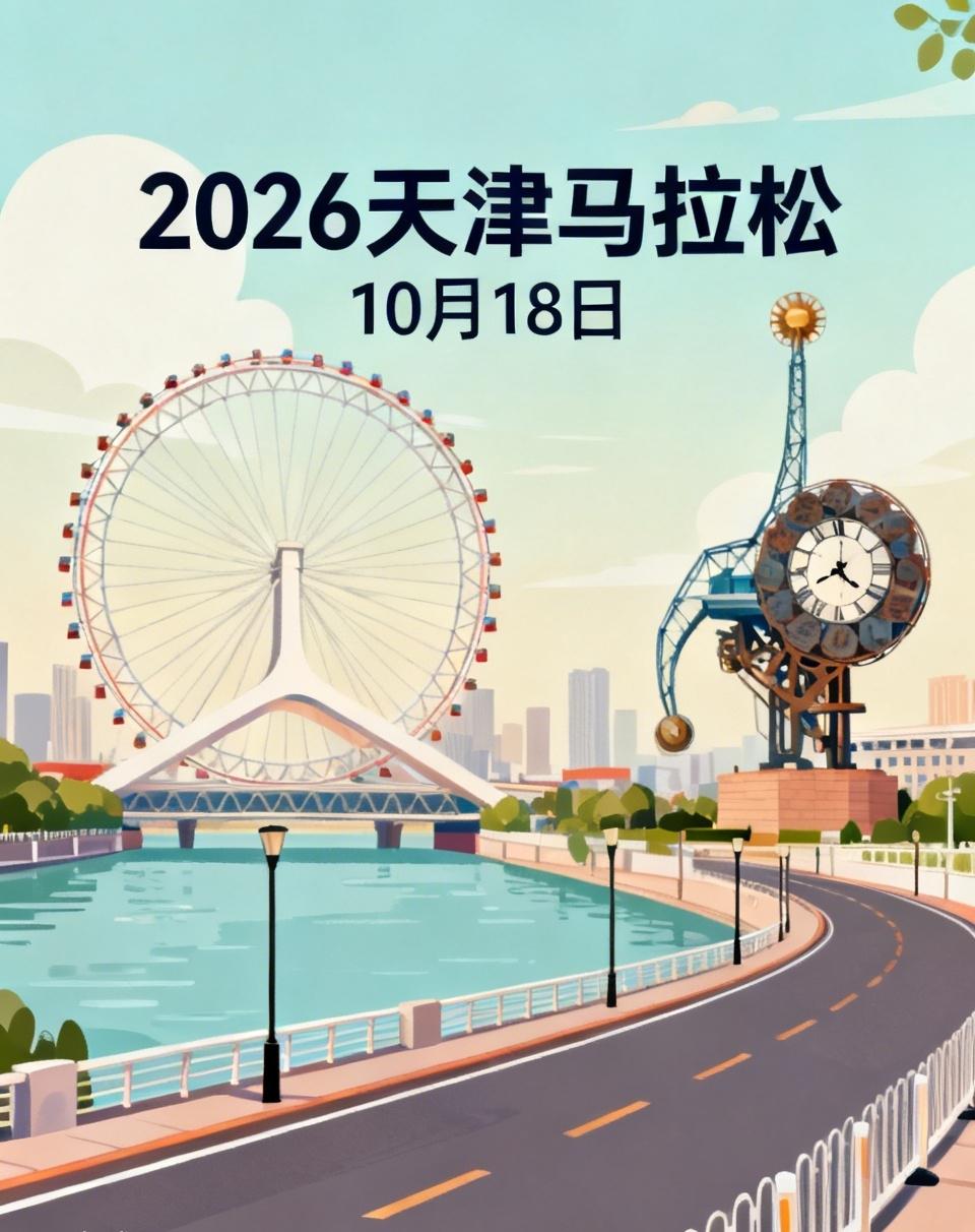 天津体育局放出消息，2026天津马拉松计划十月中旬举办，目前最有可能的比赛日，是
