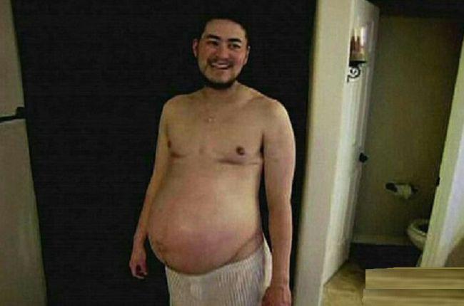 丈夫代替妻子十月怀胎, 顺利生下一个宝宝, 亲身体验做女人的滋味