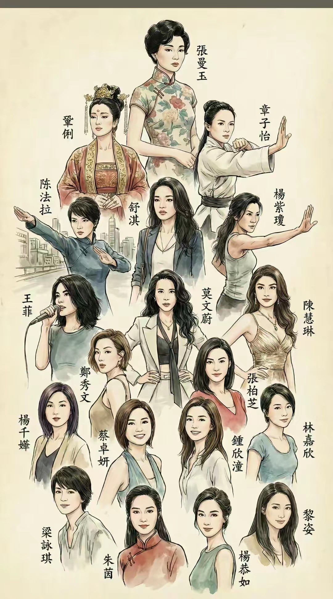 认识她们的，估计现在都是中老年了吧？