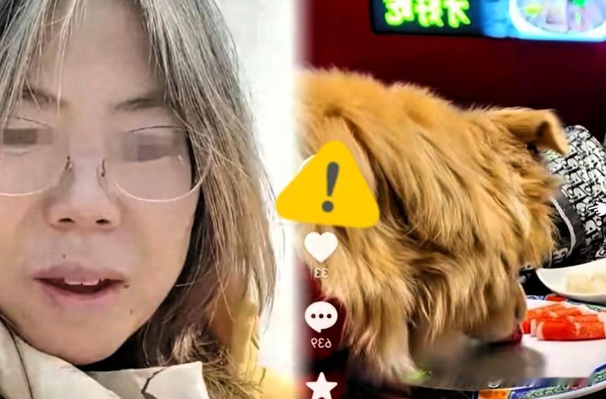 “爱狗名媛”真是个奇葩名媛，这不又出事了，这不前两天在一个自助餐厅里带着狗狗