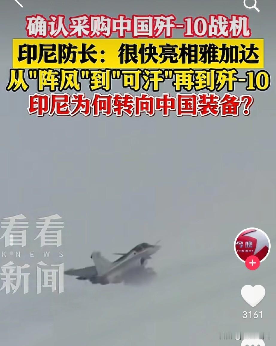 现在全网最骄傲的人，一定是印尼防长沙夫里。沙夫里怎么也没想到，自己只是宣布要买中