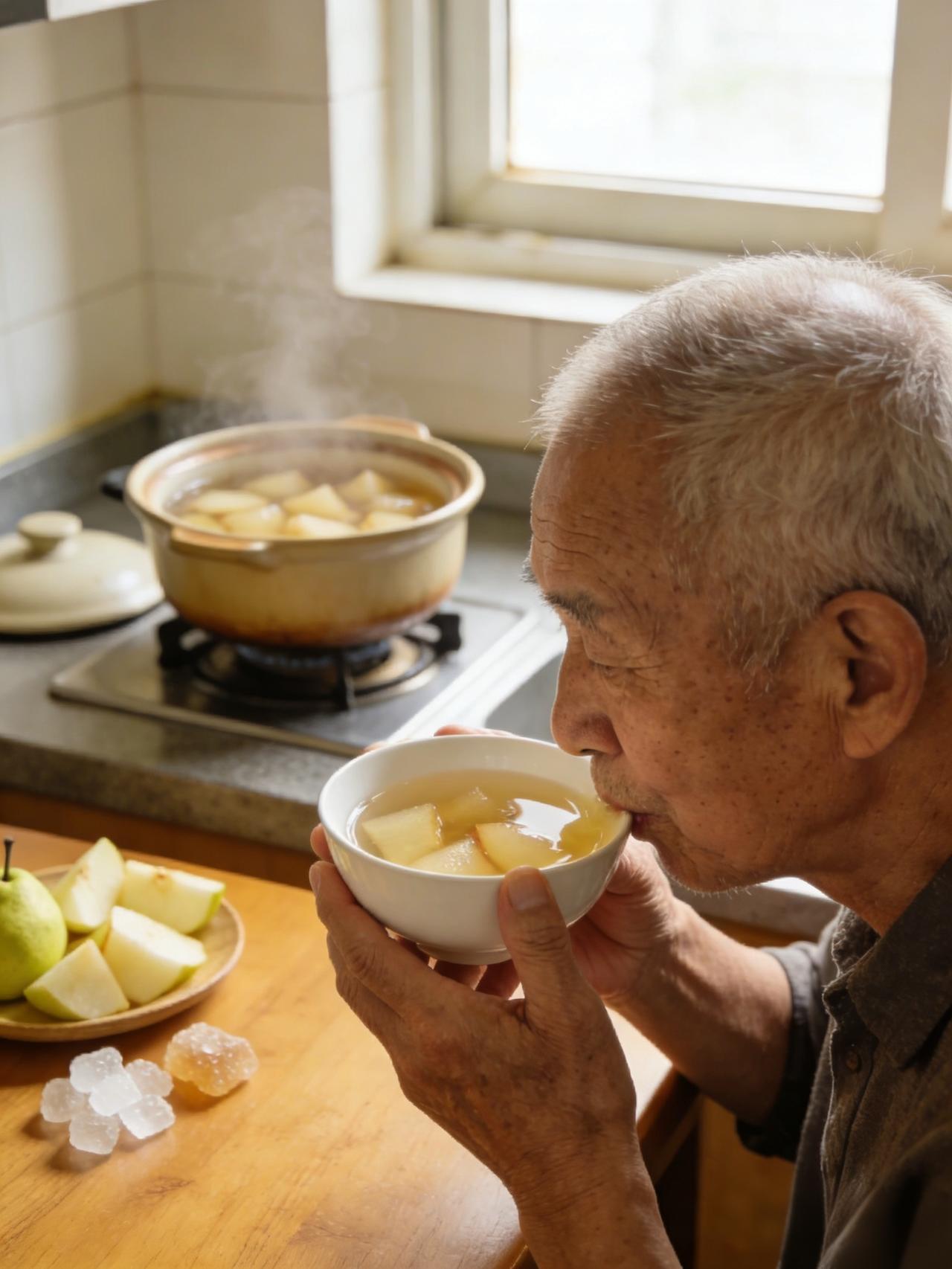 秋冬的梨水分足、清甜润，吃着能缓解口干咽燥，可不少中老年人吃了梨会觉得胃凉、拉肚