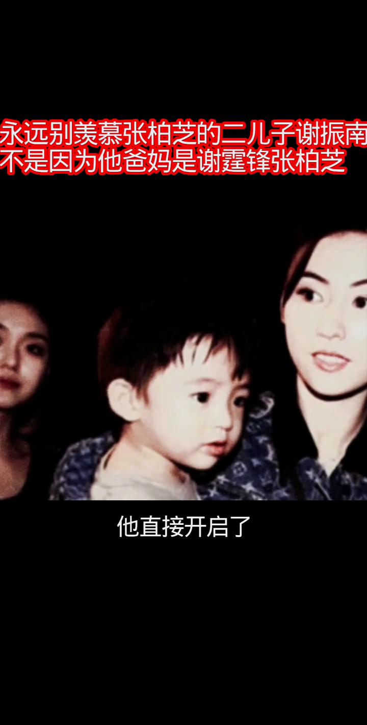 永远别羡慕张柏芝的二儿子谢振南，不是因为他爸妈是谢霆锋、张柏芝，也不是他家有钱，
