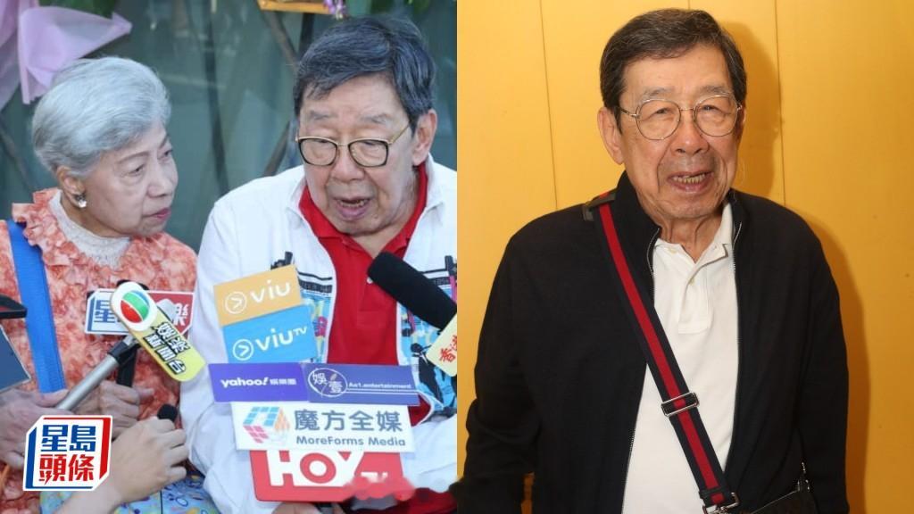 93岁胡枫黑面要求记者即场道歉：讲声对不起受访提及已故太太吕咏荷对方一句话惹