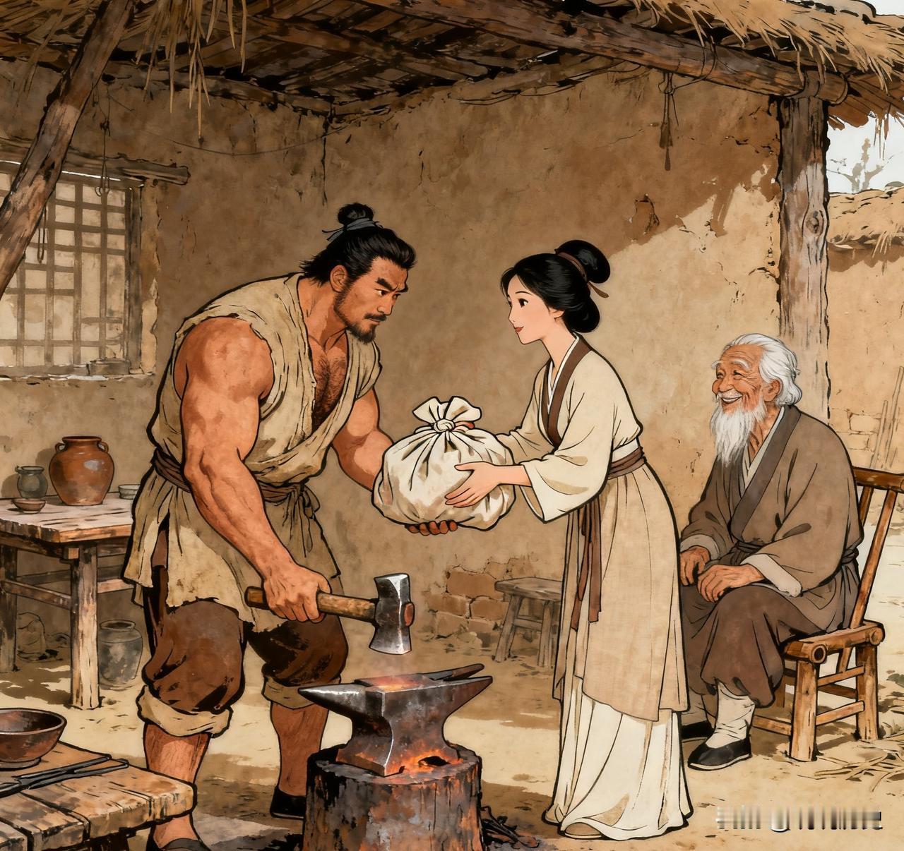 42岁的李世民对55岁的尉迟恭说：“朕将女儿嫁给你如何？”尉迟恭吓得赶紧下跪：富