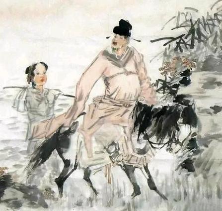 唐朝有个进士张左，年轻时在郊外赶路时，看见一位老翁骑着头青驴，那驴的四只脚都是白