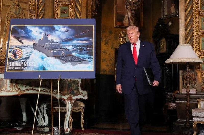 特朗普官宣“自恋级”战列舰！参数炸裂，美军高层竟转发“概念图”昨晚，特朗普高