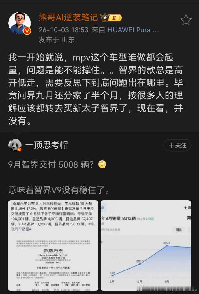 大熊老师有些观点是我是赞同的，比如问界分了半个月的家，对问界对鸿蒙智行的负面影响是双向的、而且巨大，