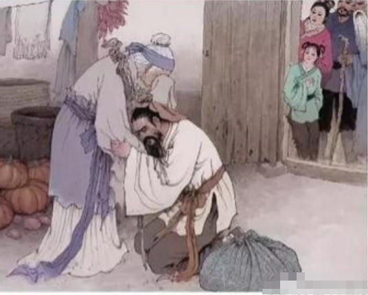 洪武二十九年除夕，小吏正在衙门值守，忽然看见一个孤寡老头，小吏可怜他，请他喝了一