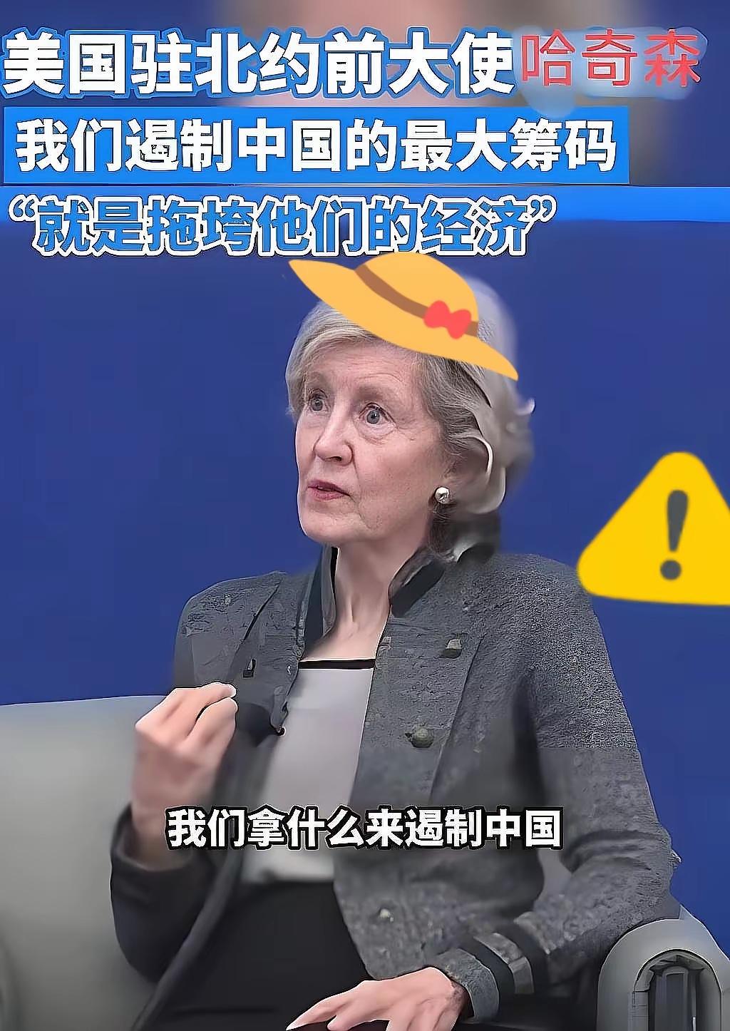 对付中国，​真正的杀招根本不是打仗​美国驻北约前大使凯·贝利·哈奇森表言论称