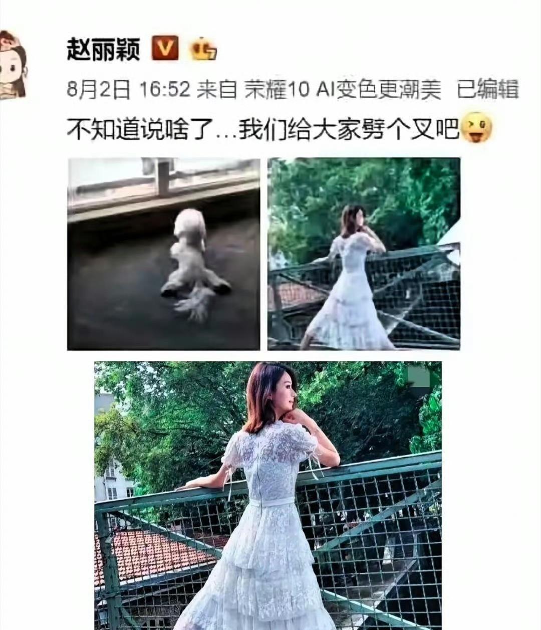 刷到赵丽颖当年劈叉照的旧闻真给我整笑了那会儿全网都在猜她怀孕她倒好直接甩个高
