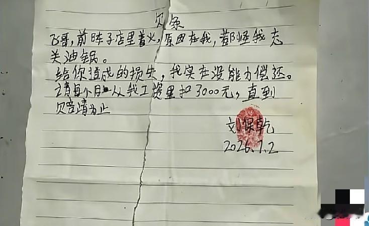 7月3日，河南郑州，一张被撕烂的欠条，看哭无数网友。前不久，郑州川菜馆的厨师大刘