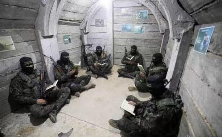 以色列国防军公布了他们用水泥灌满位于拉法的一条地下隧道，里面至少有150—200