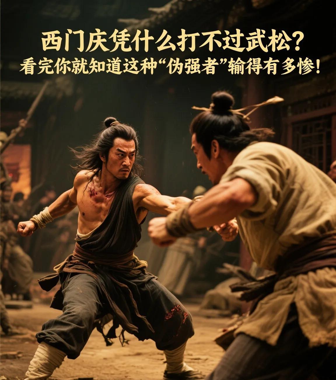 西门庆凭什么打不过武松？看完你就知道这种