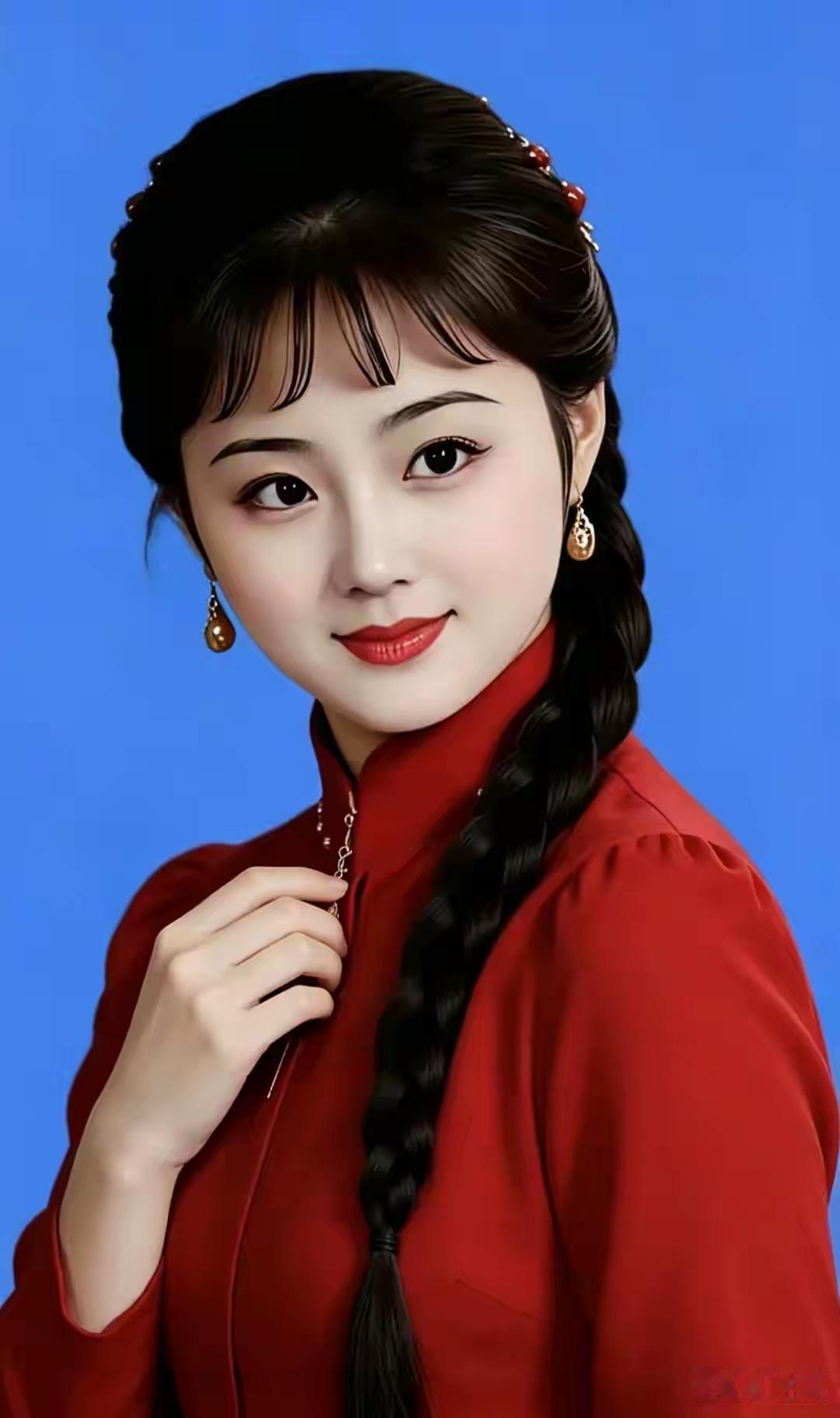 复古红衣美人，优雅气质满满！💄👗✨