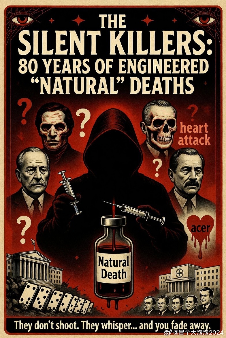 二战后情报机构的“自然死亡”毒物传说，一直是阴谋论圈子里最经久不衰的暗黑故事之一