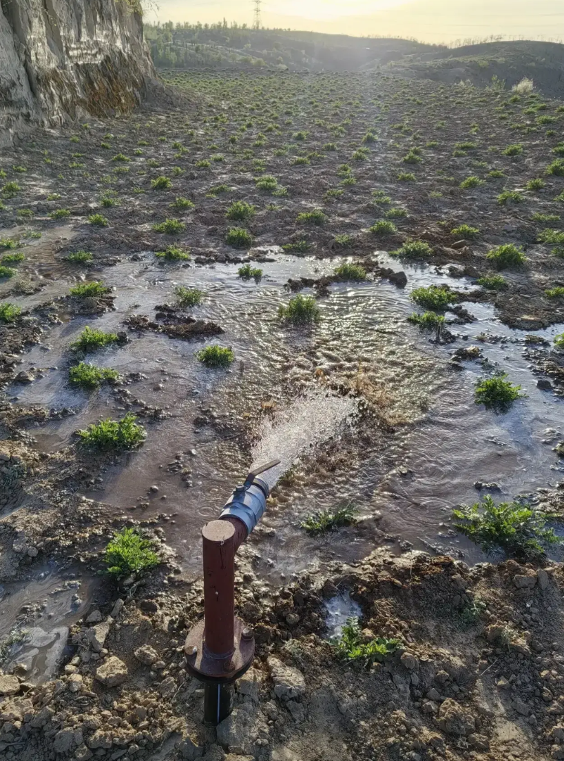 活了大半辈子也没想过陕北的山上能浇水种地！二大爷感慨万千的说：这是逆天改命！笔者