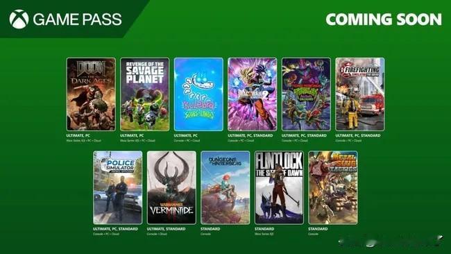 【XGP含金量继续上升中】Xbox公布了2025年5月GamePass游戏阵容