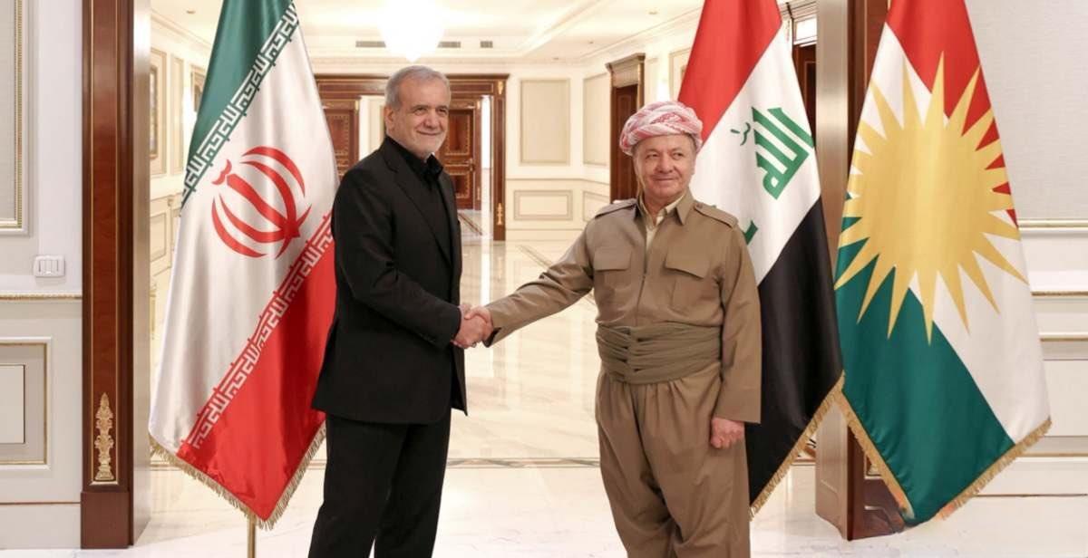 伊朗总统会见了伊拉克库尔德斯坦人民领导人，双方同意共同打击美国分裂分子。伊拉克