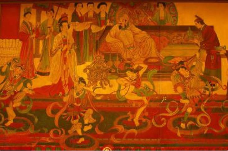 北齐皇帝高洋病重，握着皇后李祖娥的手说：“儿子还小，不能保全君位。”召高演说：“