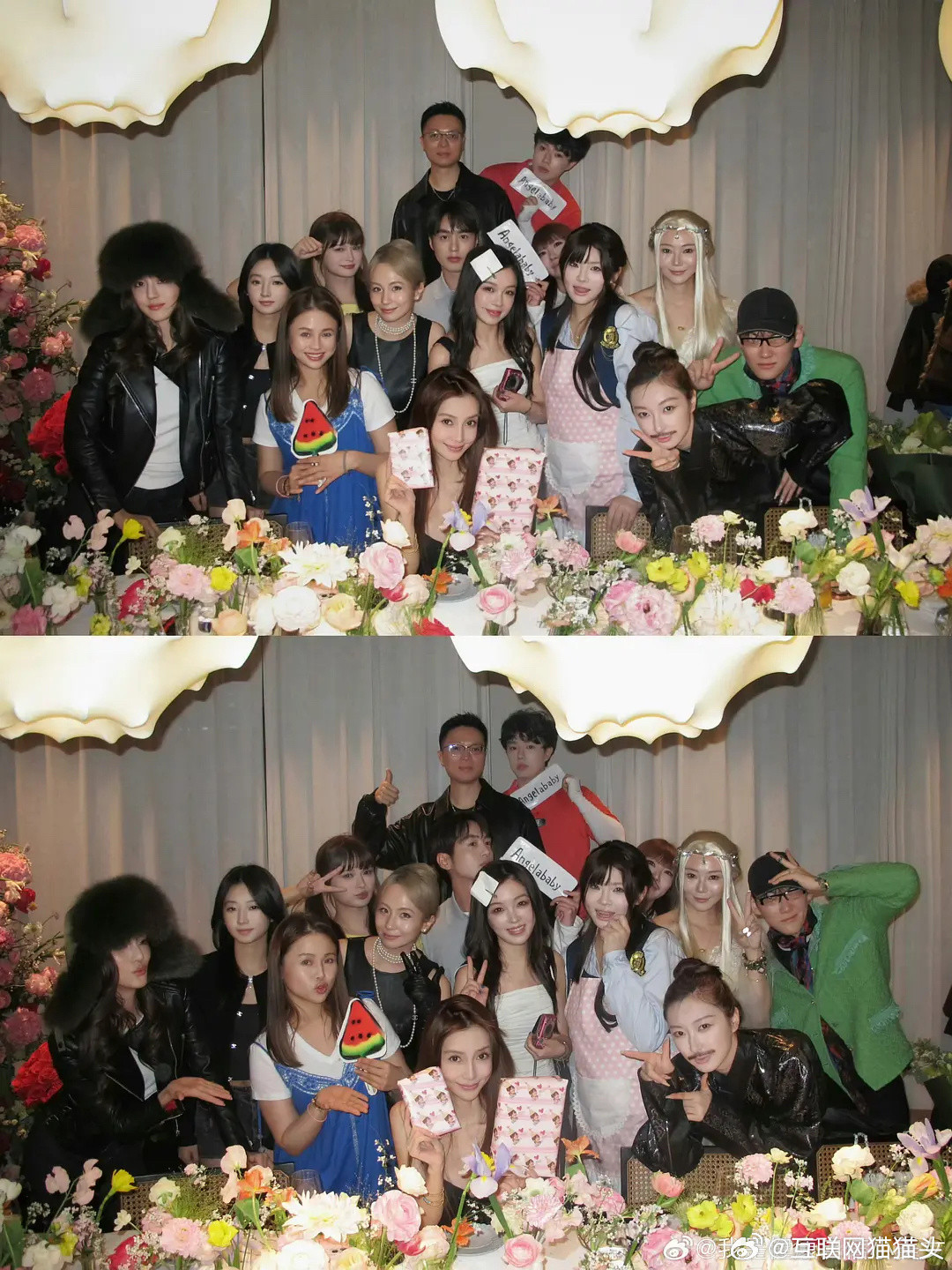 ab生日会除了吴千语一个圈内的都没想当年世纪婚礼到场内🐟半壁江山。。。