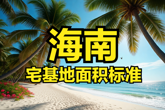 海南省农村宅基地面积、建筑面积、建筑高度层高、翻建扩建等标准