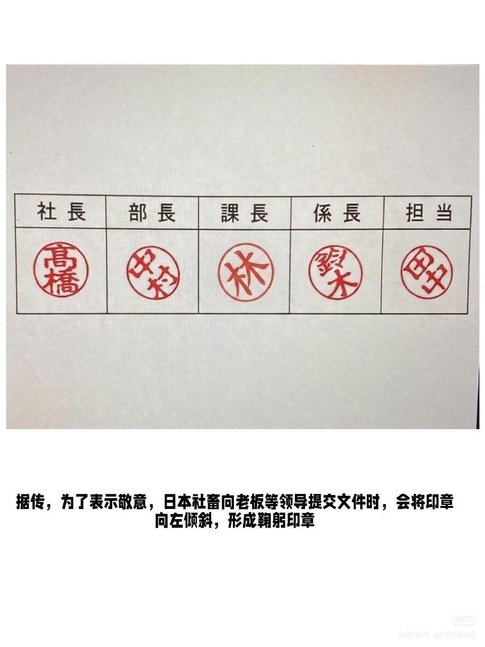 日本连印章都要鞠躬​