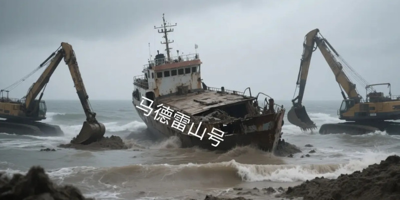 破解“马德雷山号”有高招，只需准备两艘挖泥船，小菲等着瞧。在我国领海施工没有问