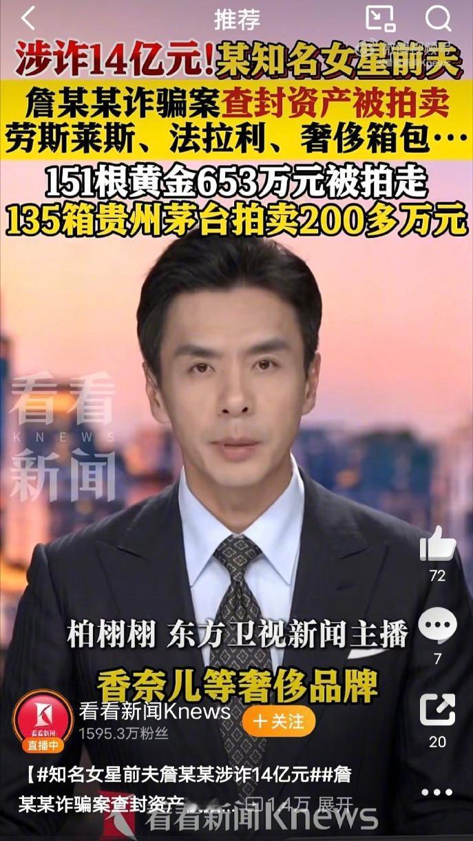 知名女星王丽坤的前夫詹浩礼，虚构了200多套北京房产、骗了14亿。这场骗局的