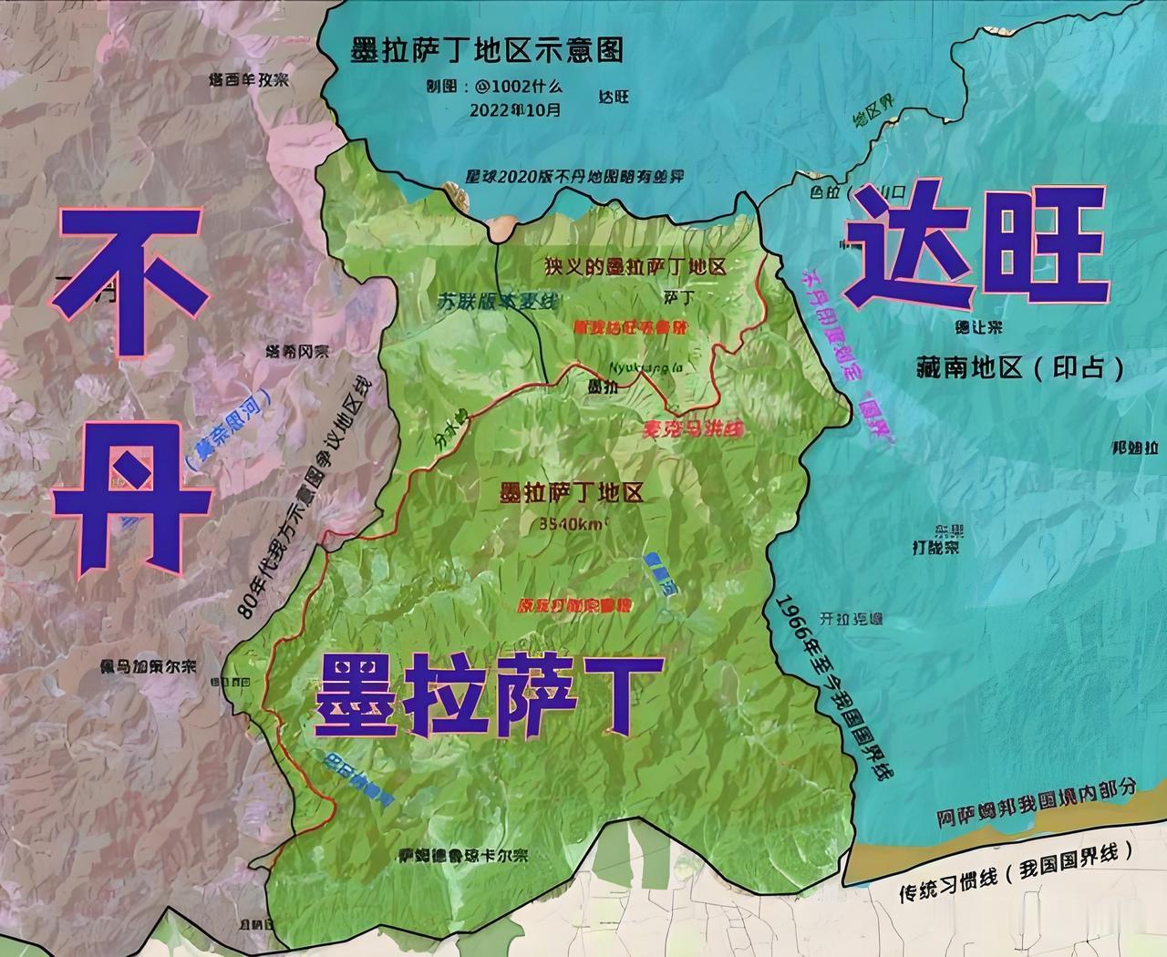 墨拉萨丁位置太重要了。墨拉萨丁历史上是由西藏地方政府管辖，不丹牧民要使用草场